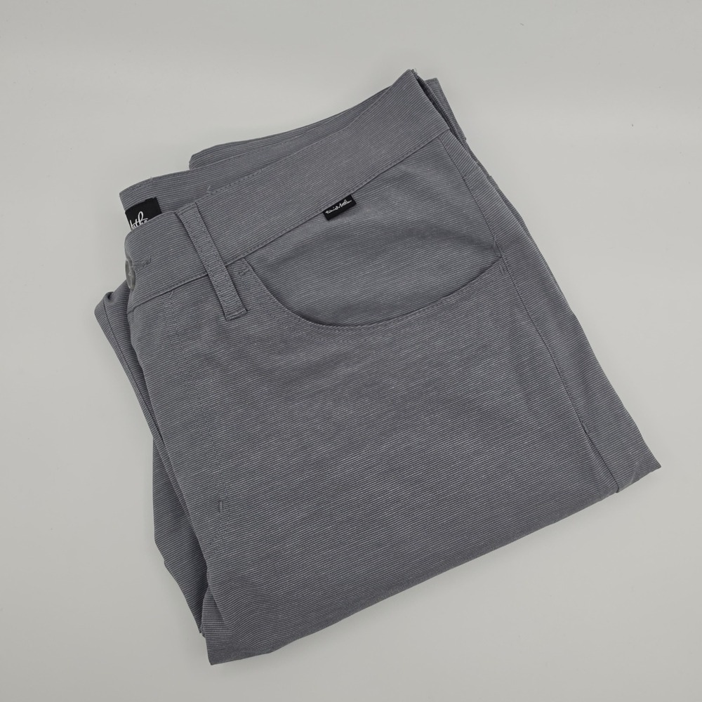 Travis Mathew Pants Mens 32 Grey Business Performance Stretch Golf Office
